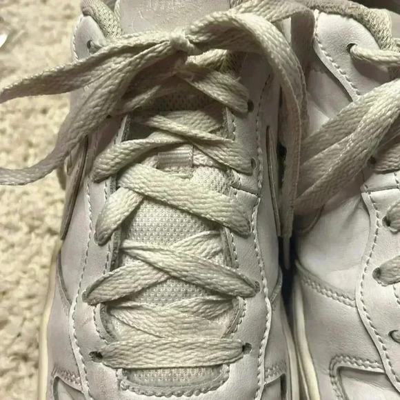 NIKE SIZE 6Y WHITE AIR FORCE 1 PREOWNED - Picture 6 of 16